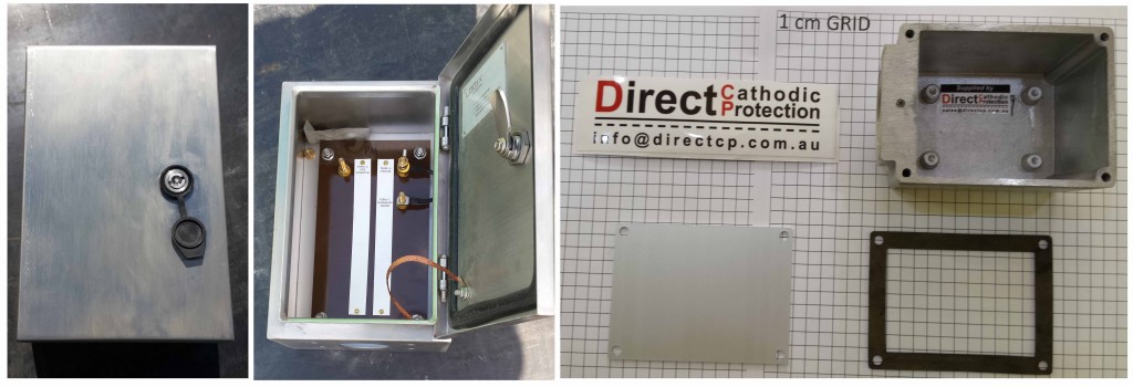 316 grade stainless steel and aluminium CP test enclosures 